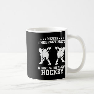 Grappige Hockey Kunst Voor Meisjes Vrouwen Veldhoc Koffiemok