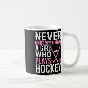 Grappige Hockey Kunst Voor Meisjes Vrouwen Veldhoc Koffiemok