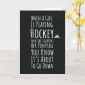 Grappige Hockey Meisjes Kaarten Dames Team Kids Sp (Gele Bloem)