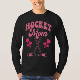 Grappige Hockey Moeder Frisbee Liefhebber Retro Vi T-shirt