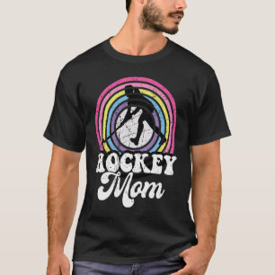 Grappige Hockey Moeder Frisbee Liefhebber Retro Vi T-shirt