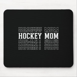 Grappige Hockey Moeder Gelaagde Tekst Moeder Mama Muismat