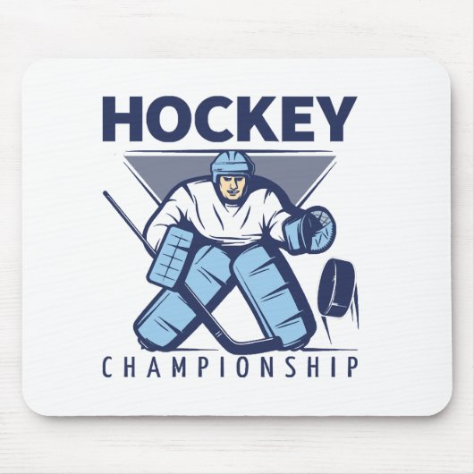Grappige hockey muismat (Voorkant)