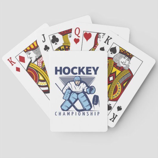 Grappige hockey pokerkaarten (Achterkant)
