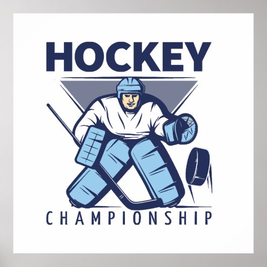 Grappige hockey poster (Voorkant)