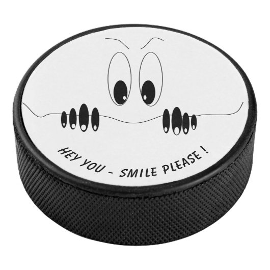 Grappige Hockey Puck met Curiosity Eyes aangepaste (3/4)