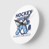 Grappige hockey ronde klok (Hoek)