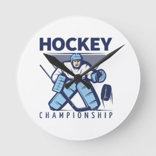 Grappige hockey ronde klok