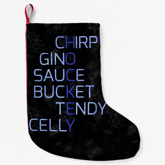 Grappige Hockey Slang Jargon Christmas Stocking Kleine Kerstsok (Voorkant)
