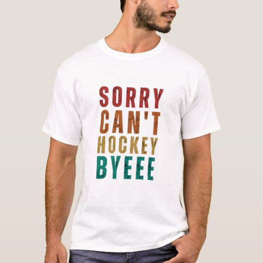 Grappige Hockey T-shirt (Voorkant)