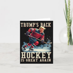 Grappige Hockey Trump Speler Cool Ice Hockey Kaart