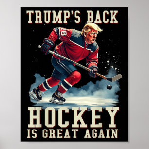 Grappige Hockey Trump Speler Cool  Ice Hockey Poster