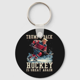 Grappige Hockey Trump Speler Cool  Ice Hockey Sleutelhanger