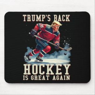 Grappige Hockey Trump Speler Cool Vintage IJshocke Muismat
