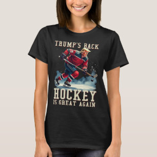 Grappige Hockey Trump Speler Cool Vintage IJshocke T-shirt