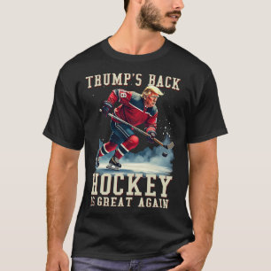 Grappige Hockey Trump Speler Cool Vintage IJshocke T-shirt