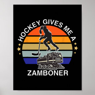 Grappige Hockey Zamboner Liefhebber Jongens Meisje Poster