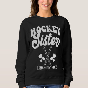 Grappige Hockey Zus Frisbee Liefhebber Retro Vinta Trui