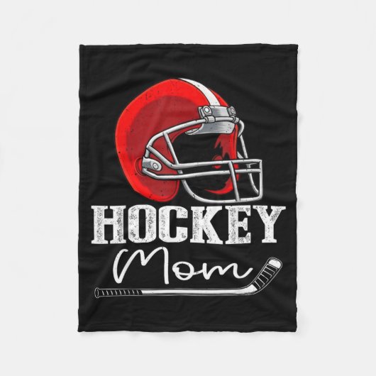 Grappige hockeymoeder van hockeyspeler fleece deken (Voorkant)