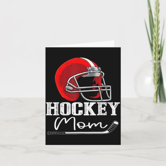 Grappige hockeymoeder van hockeyspeler kaart (Voorkant)