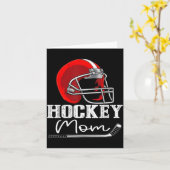 Grappige hockeymoeder van hockeyspeler kaart (Gele Bloem)