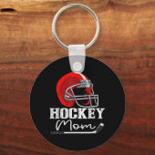 Grappige hockeymoeder van hockeyspeler sleutelhanger (Voorkant)