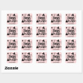 Grappige Hocus Pocus Witch Halloween Vierkante Sticker (Vel)