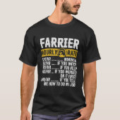 Grappige  hoefsmid kleding Blacksmithing Uurly T-shirt (Voorkant)