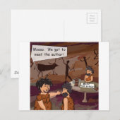 Grappige Holbewoner Auteur "Maak Kennis Met De Aut Briefkaart (Voorkant / Achterkant)