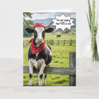 Grappige Holstein Koe voor 95ste verjaardag
