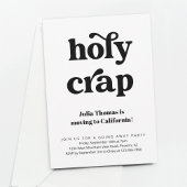 Grappige Holy Crap Going Away Party Uitnodiging