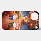 Grappige Homer & Peter nucleaire paddenstoelwolk Case-Mate iPhone Case (Achterkant (horizontaal))