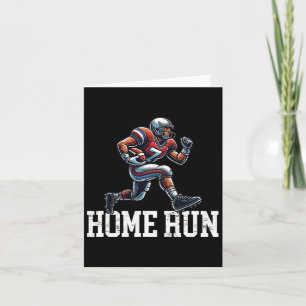 Grappige homerun-honkbal- en voetbal-mix kaart