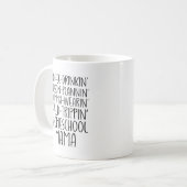 Grappige Homeschool Mama Citaat Koffiemok (Voorkant links)