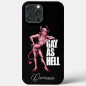 Grappige homo als hel demon Case-Mate iPhone case (Achterkant)