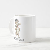 Grappige hond Afstudeerpersoonlijk Koffiemok (Voorkant links)