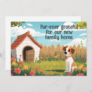 Grappige hond bewegende aankondiging