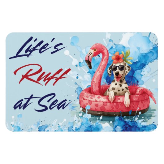 Grappige hond Cabin deur Decor Cruise Magneet (Horizontaal)