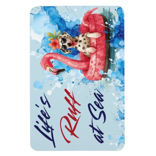 Grappige hond Cabin deur Decor Cruise Magneet (Verticaal)