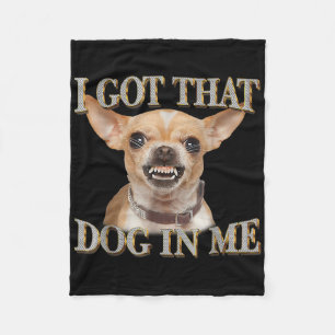 Grappige hond Chihuahua liefhebbers ik heb die hon Fleece Deken