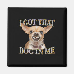 Grappige hond Chihuahua liefhebbers ik heb die hon Magneet