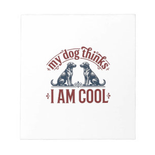 Grappige hond citaat vintage gravure T-shirt ontwe Notitieblok