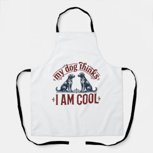 Grappige hond citaat vintage gravure T-shirt ontwe Schort