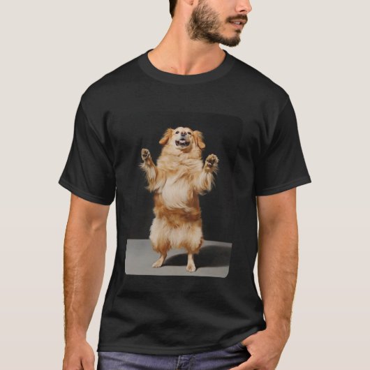 Grappige Hond Dans Meme Golden Retriever T-shirt (Voorkant)