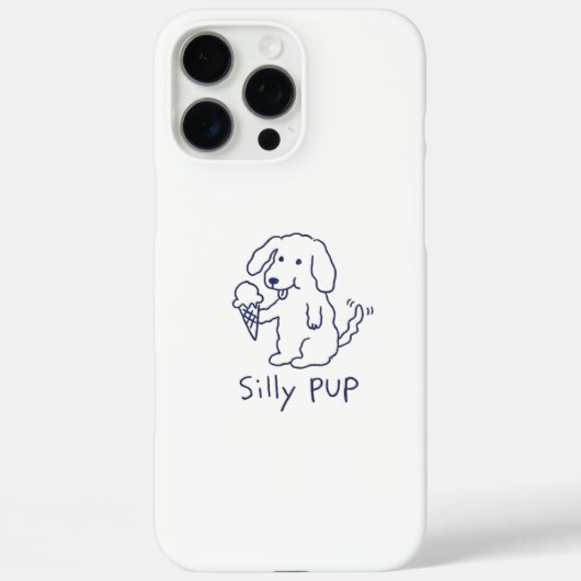 grappige hond die ijs eet esthetiek Case-Mate iPhone case (Achterkant)