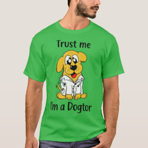 Grappige hond Doctor Toon T-shirt