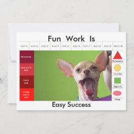 Grappige hond educatief spel kaart