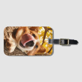 Grappige Hond Eigen Foto Bagagelabel (Voorkant (horizontaal))