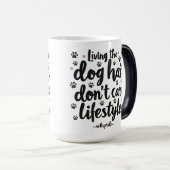 Grappige hond eigenaar leven magische mok (Voorkant rechts)