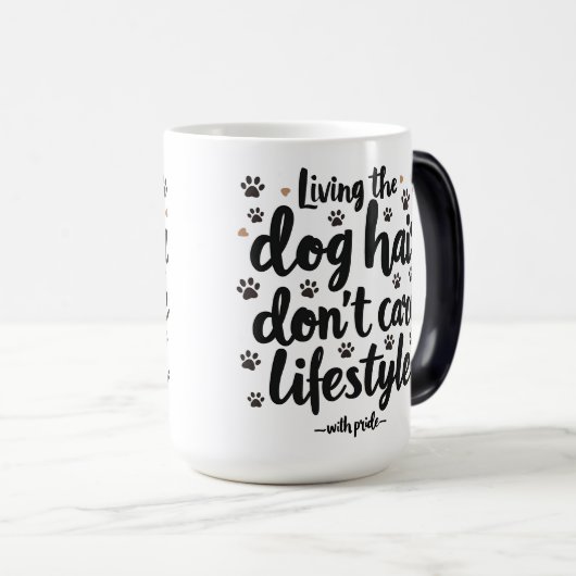 Grappige hond eigenaar leven magische mok (Voorkant rechts)